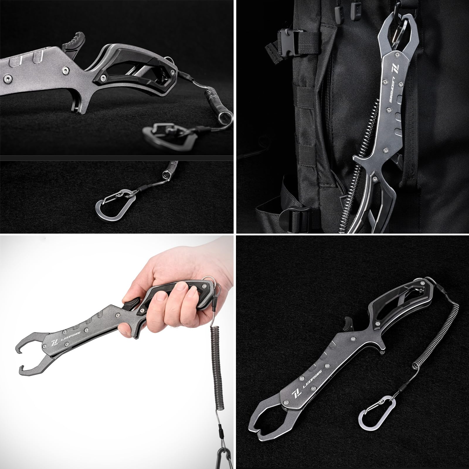 Manual Pliers Fish Lip Grabber Aluminum Alloy Fish Control Floating Fish Lip Grabber Fishing Tool Tackle for Fisherman