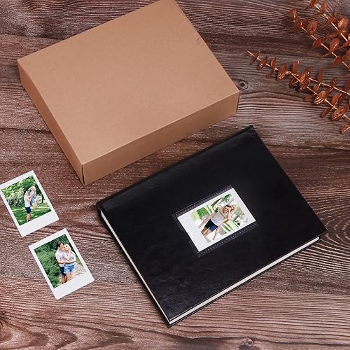 Miniatura 6 de Álbum de fotos de 128 bolsillos con espacio de escritura y ventana frontal, libro de imágenes de 3 pulgadas para Polaroid, compatible con cámaras