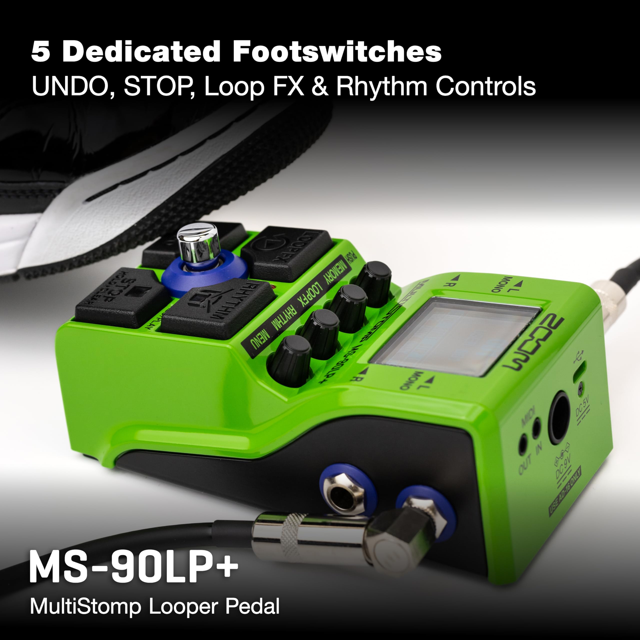 Amazon.com: Zoom MS-90LP+ MultiStomp Looper Pedal with 90-Minute