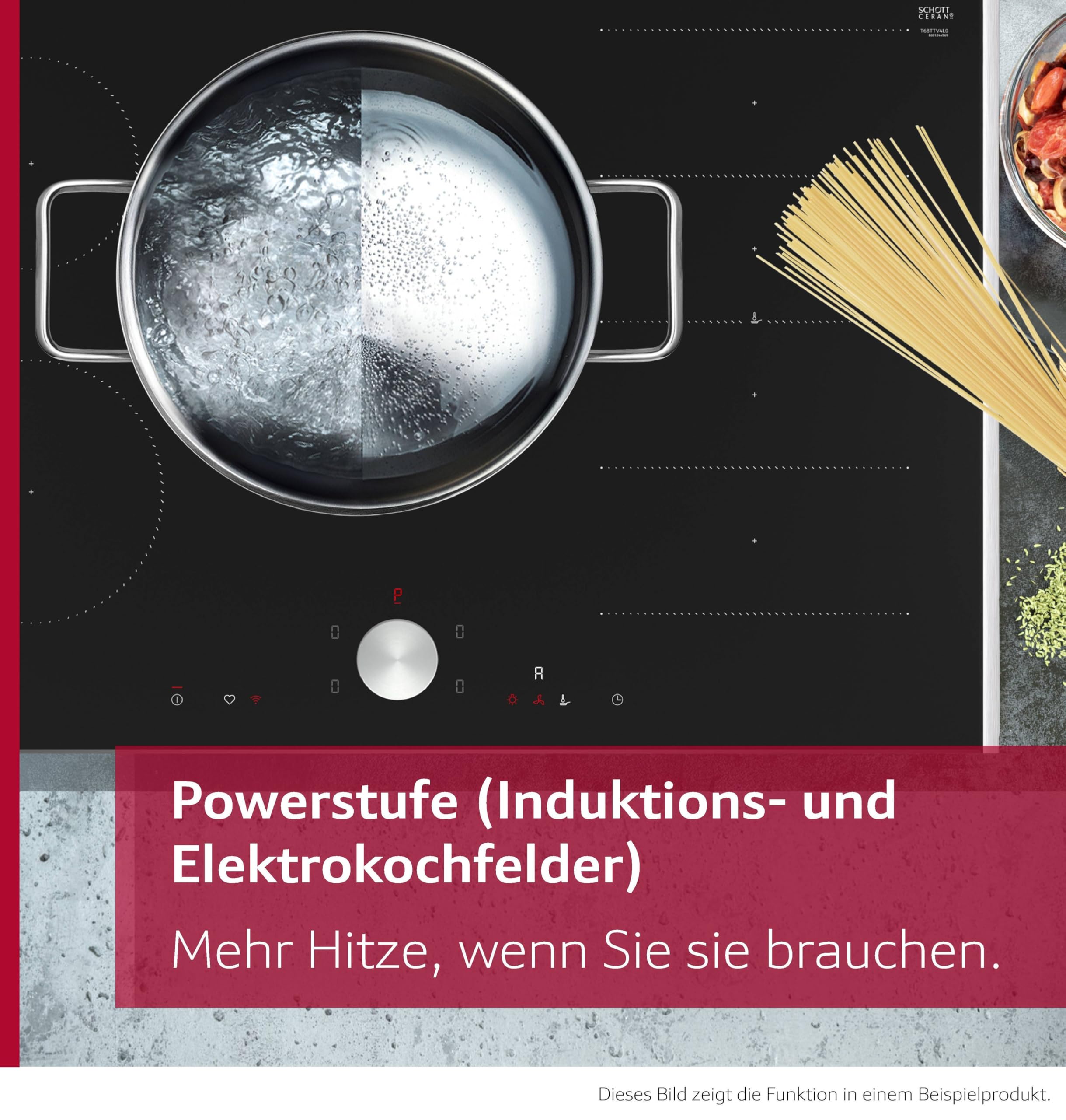NEFF V58NHQ4L0 N 70 Induktionskochfeld mit integriertem Dunstabzug 80 cm Rahmenlos aufliegend