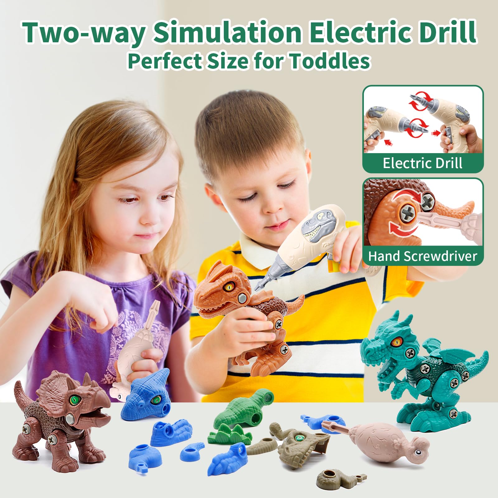 Dinosaur Toys for Kids - Take Apart STEM Set -3 Dinosaur Toys for Kids - Take Apart STEM Set -3