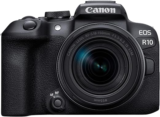 Canon EOS R10 24.2MP Mirrorless Digital Camera with RF-S18-150mm Kit Lens (APS-C Sensor, 23 FPS, Next Gen Auto Focus, Next Level Image…