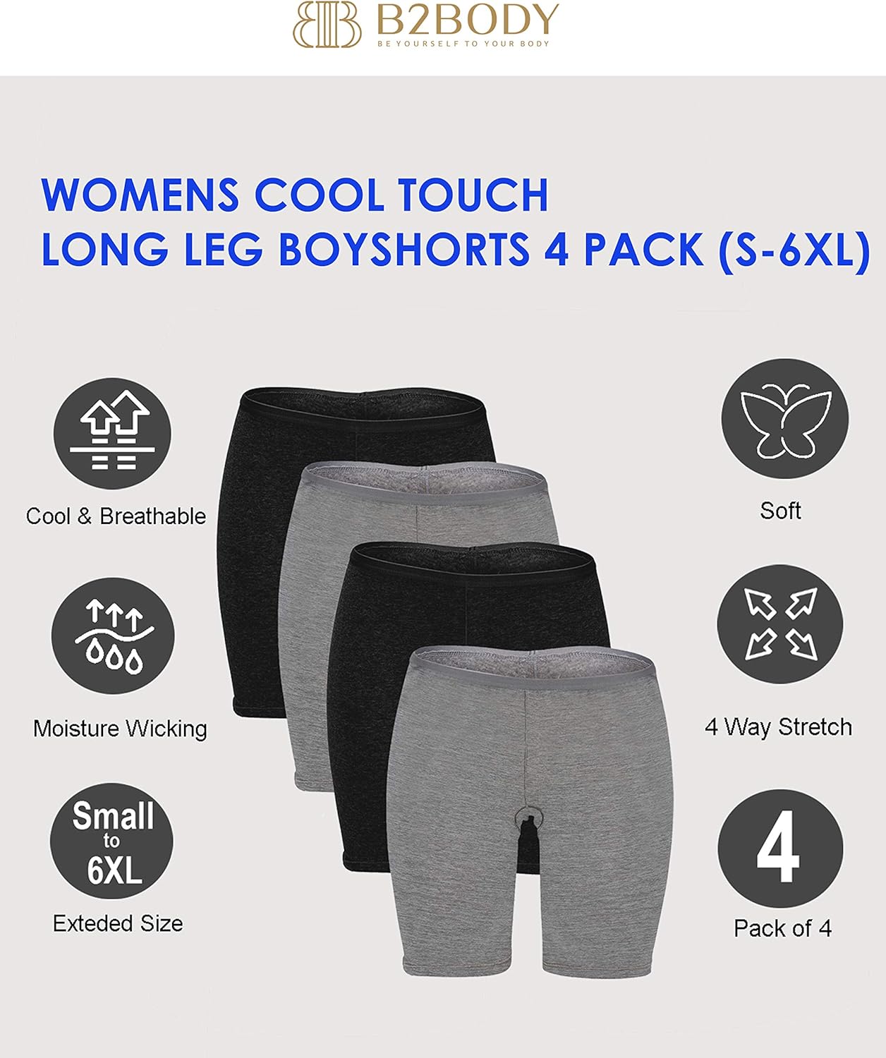Moisture wicking boyshorts Clearance
