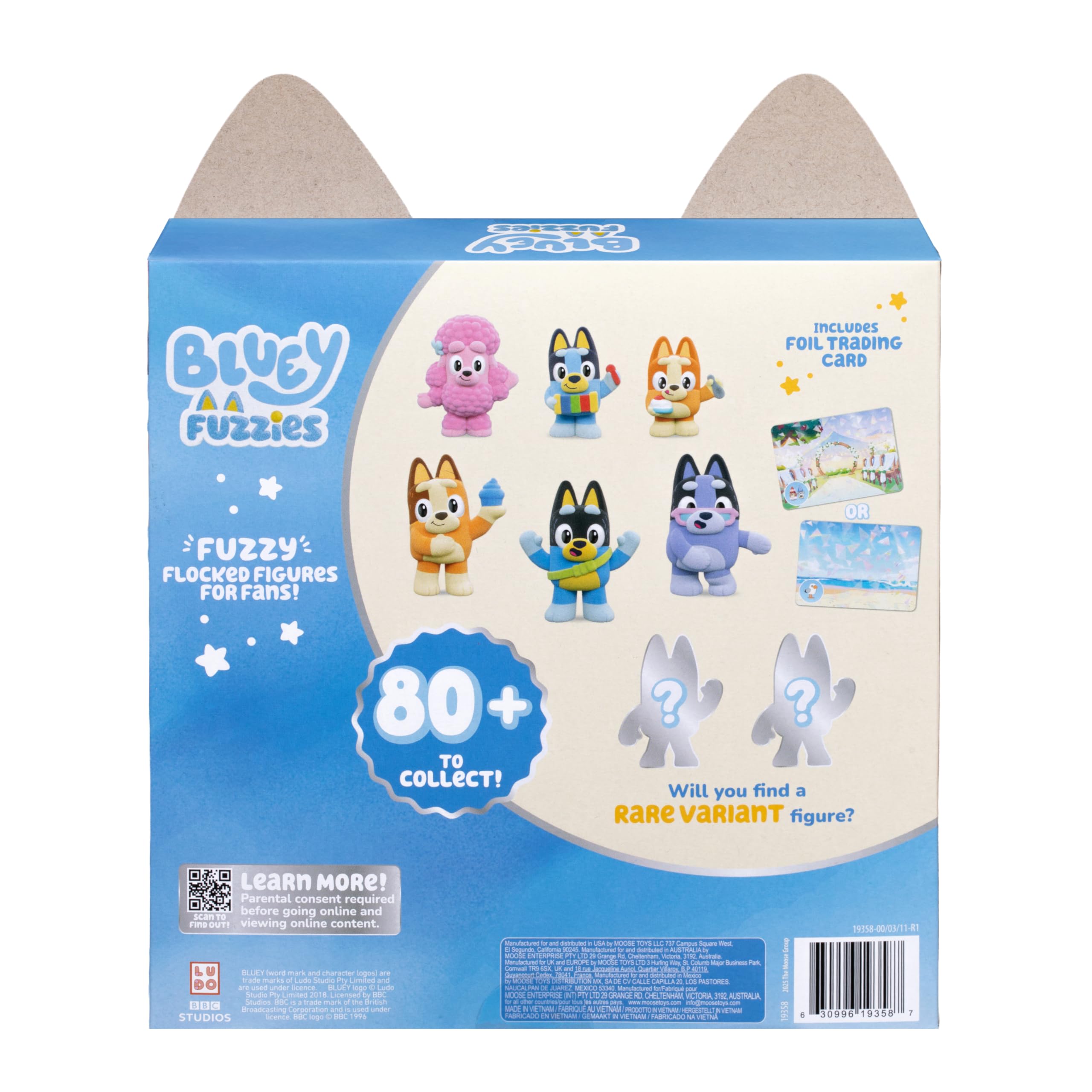 Amazon.com: Bluey Fuzzies Deluxe 8 Figure Pack, 6 Mini-Figures + 2