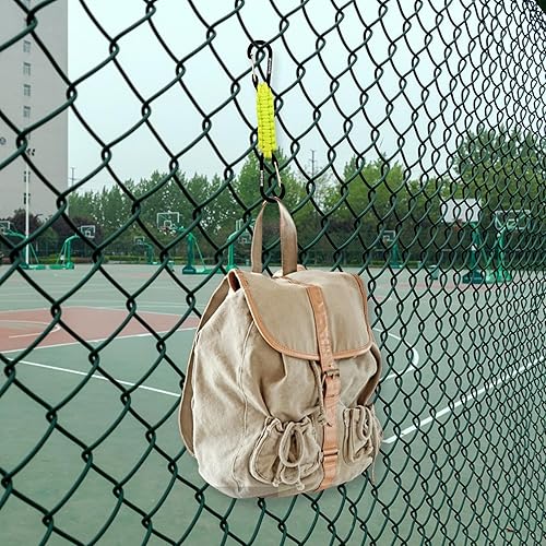 Miniatura 48 de BRAVESHINE Llavero de paracaídas con clip para mosquetón, anillo en D, gancho para cochecito para botella de agua, llaves, mochilas, hombres