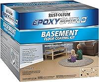 Vista 3 de Rust-Oleum 391281 EpoxyShield - Kit de revestimiento para piso de sótano, galón, color tostado satinado