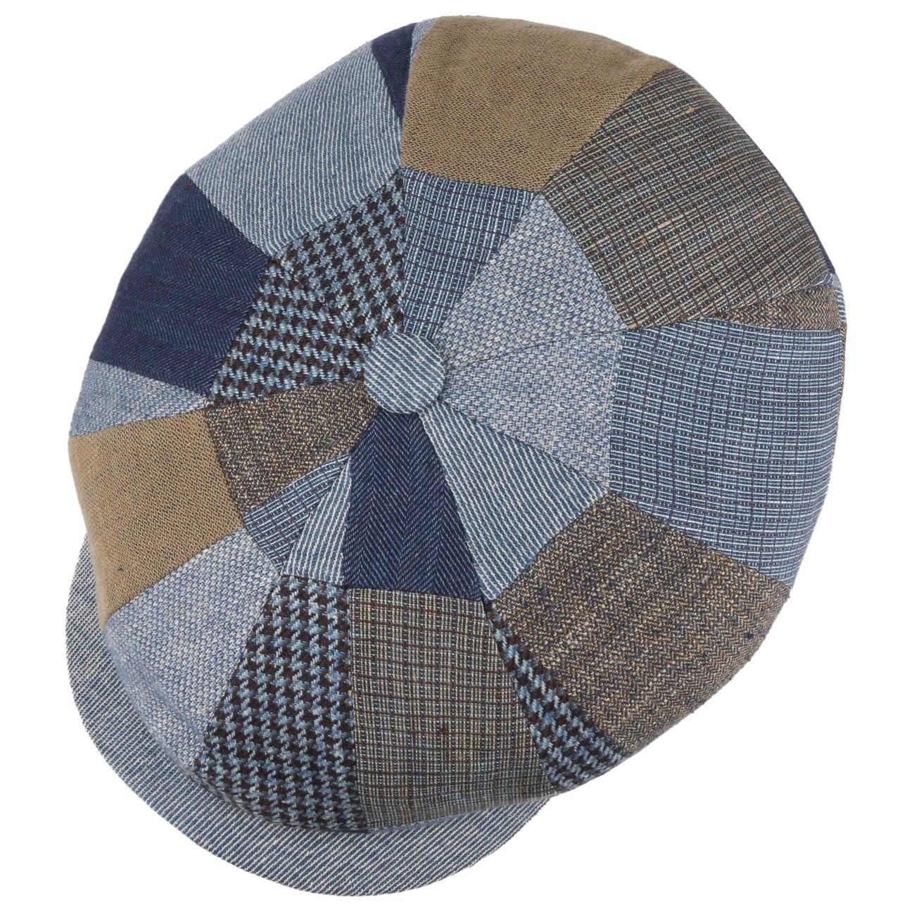 Stetson Laughlin Gorra Newsboy Patchwork de Cuadros Multicolor Hombre Mujer Primavera Verano