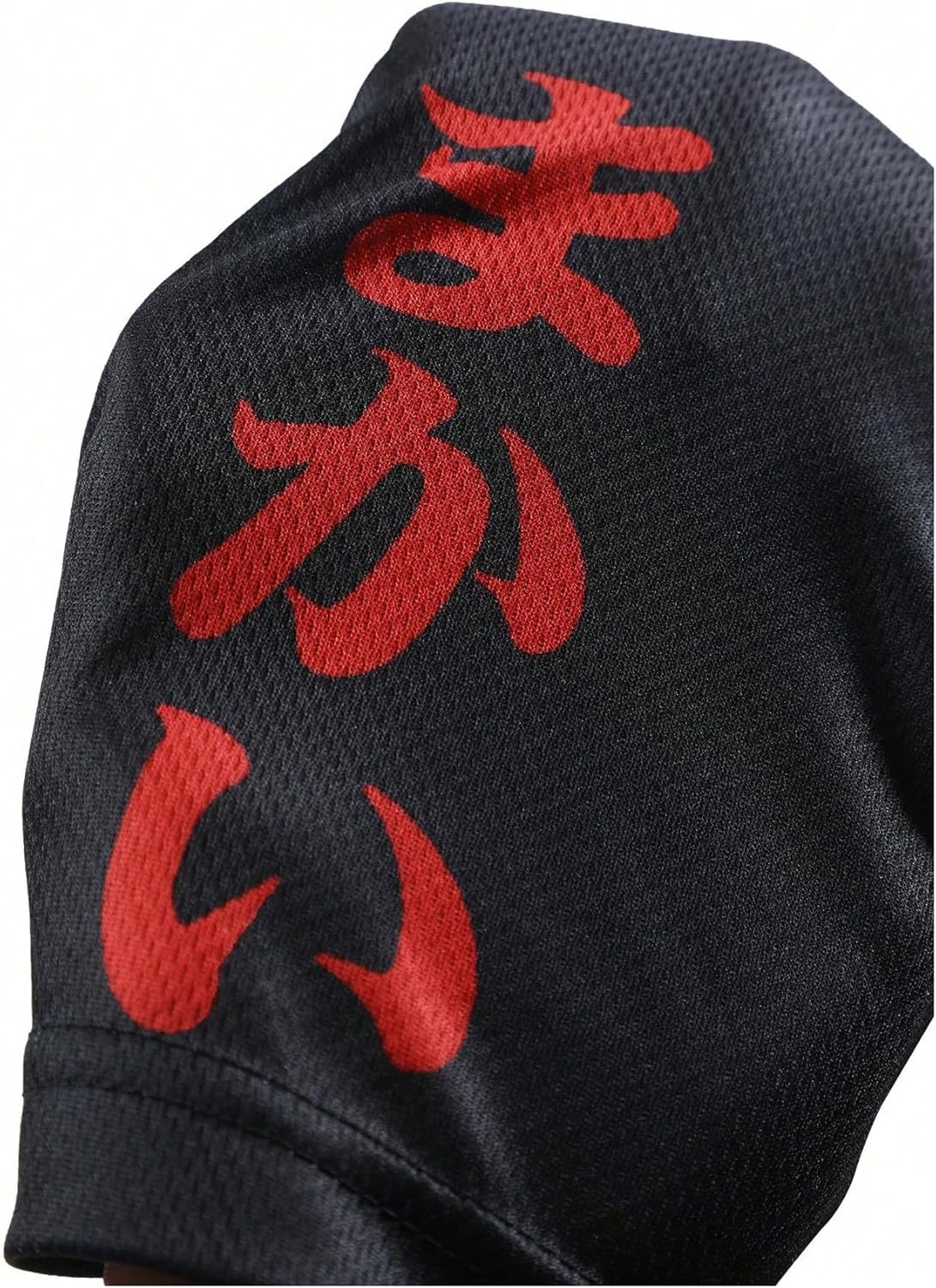 WDIRARA Men's 2 in 1 Shorts Graphic Letter Print Drawstring Workout Running Gym Shorts with Pockets - Image 5