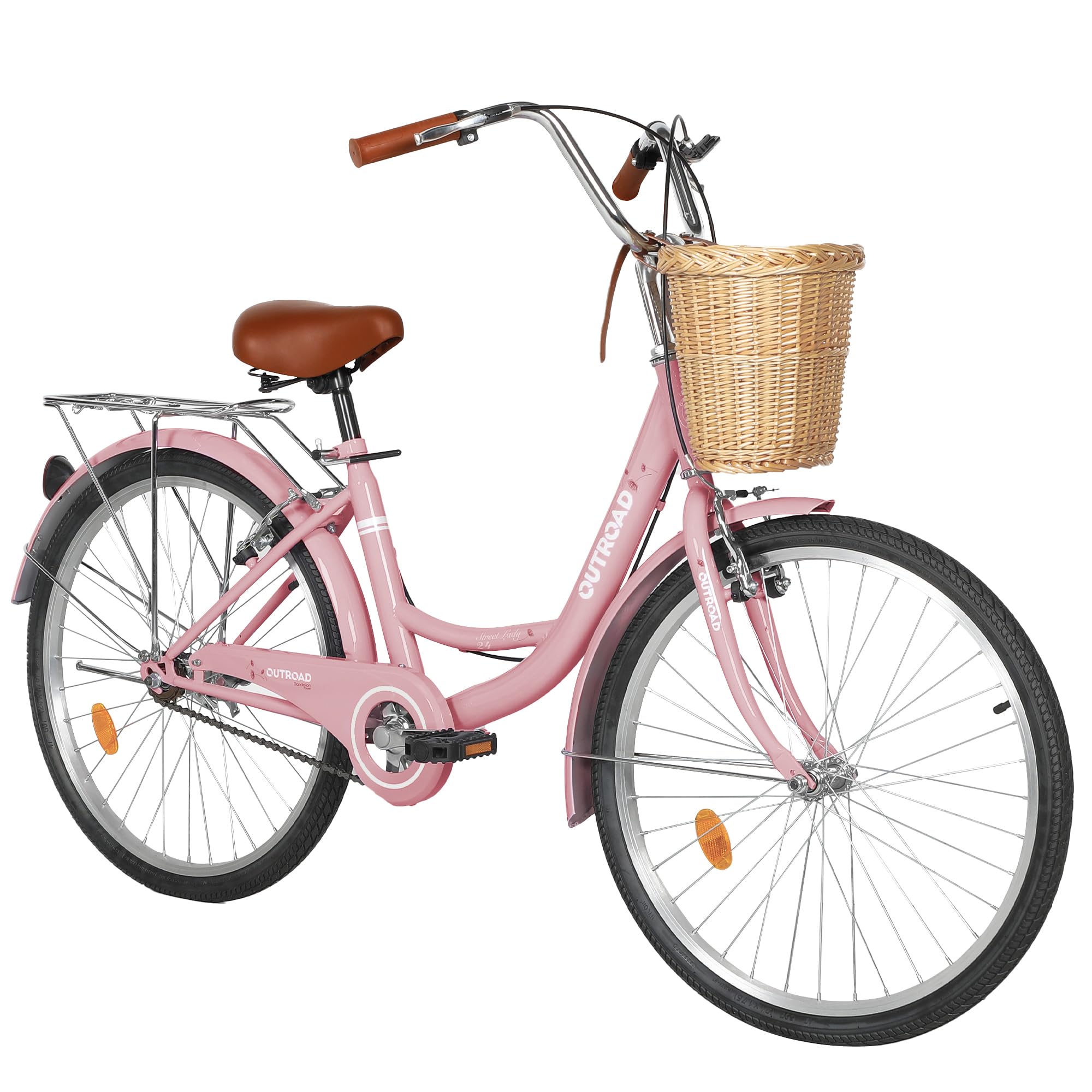 Omelaza 24 Inch Aluminum Beach Cruiser Bike