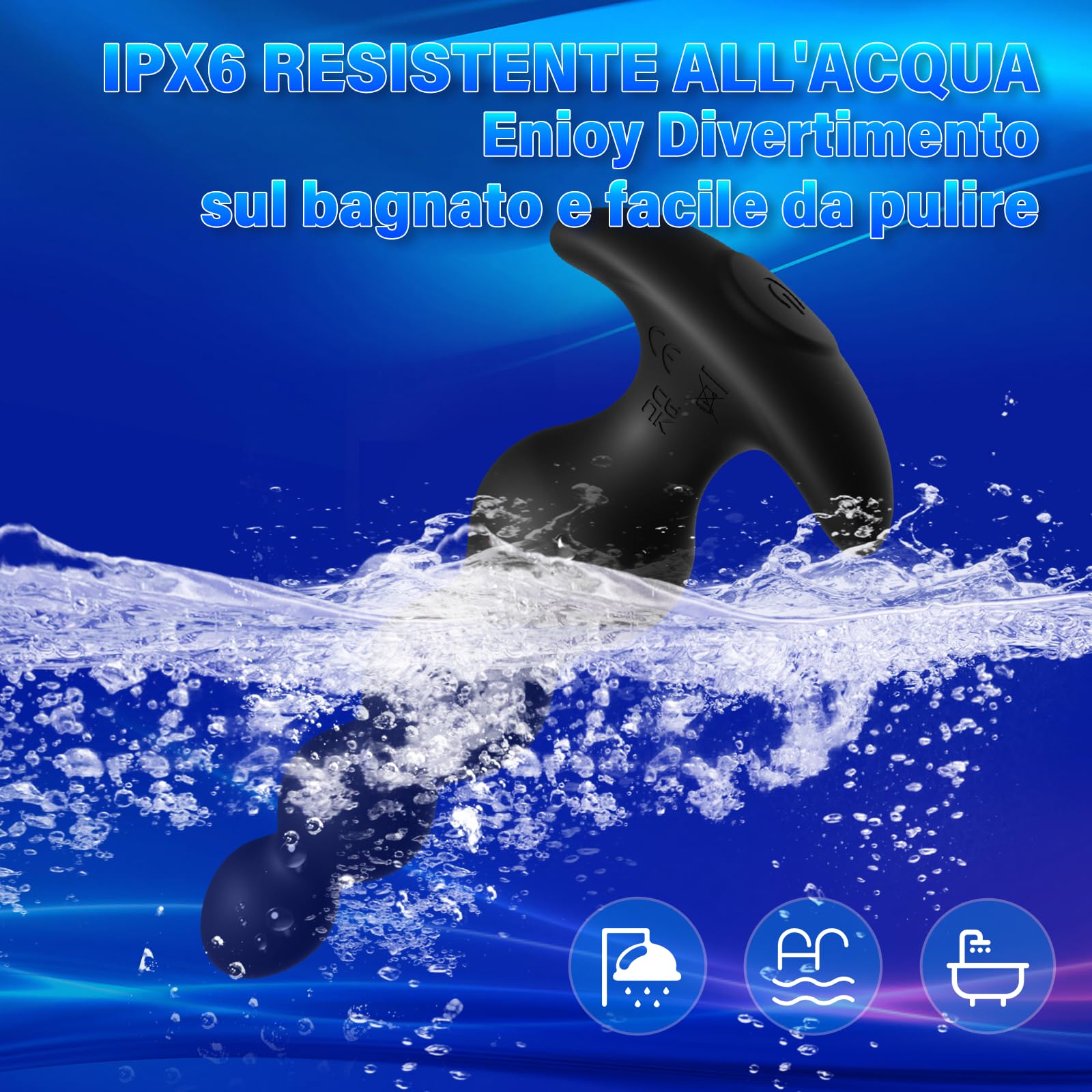 Vibratore Anale Plug sex toys -14cm prostata vibratore in silicone ricaricabile e vibratore del punto G, giocattoli sessuali Anali Uomo/donne/coppie piacere, con controllo app 9 modalità di vibrazione