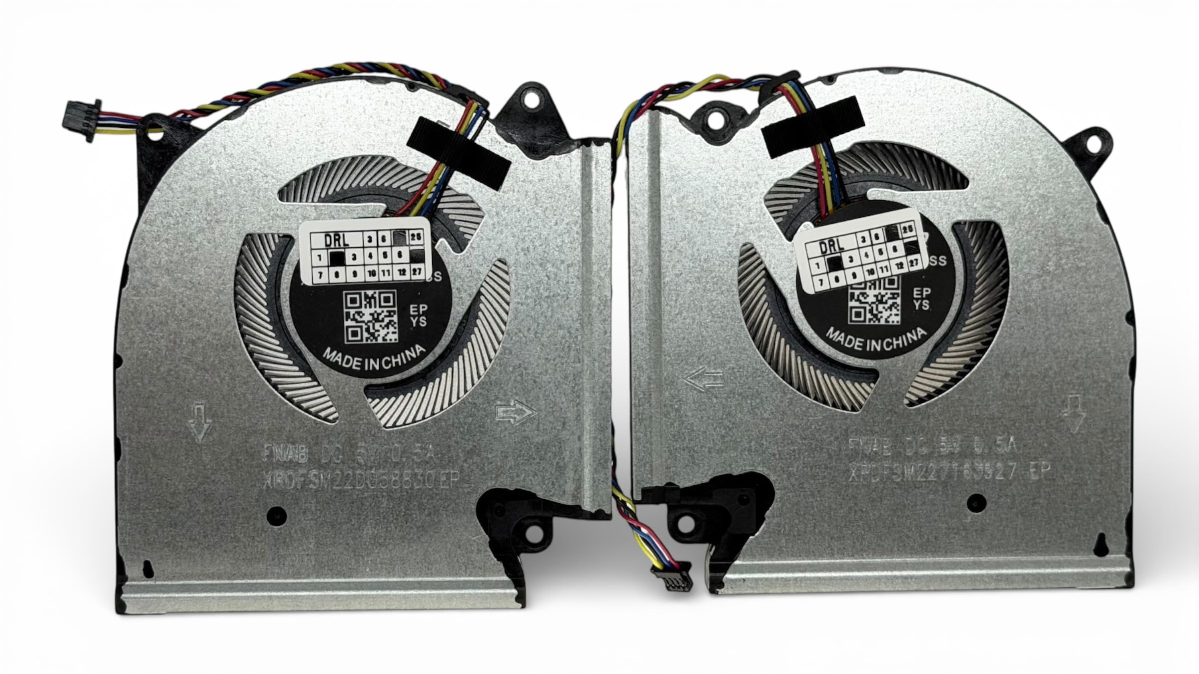 CPU+GPU wentylatory chłodzące do ASUS (5V 0.5A) ROG NS85C59-20G04, DFS5K221153715, NS85C59-20G05, NS85C59-21J10, DFS5K223052835, 13NR00 510P0P051011, 13NR0510P01021, 13NR0510P02011, 13NR0510P02021