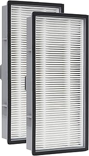 A/D/H True HEPA Replacement Filter, Advanced Allergen + Bacteria & Virus, Compatible with Filtrete FAP-TT-ADH, Replacement for Holmes HAP9243, HAP9415, HAP9423, Compare to AND Honeywell HPA060(BWM), 2 Pack