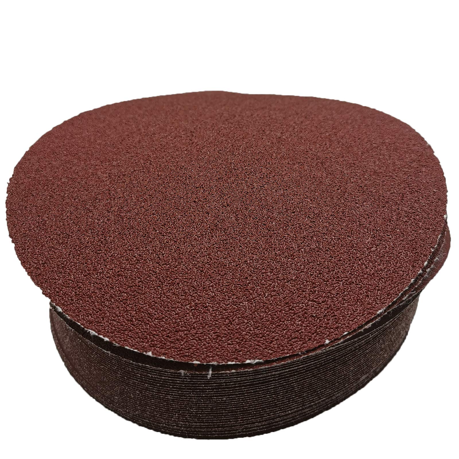 40 discos de lija de 17,8 cm de grano 60 con velcro para lijadora orbital