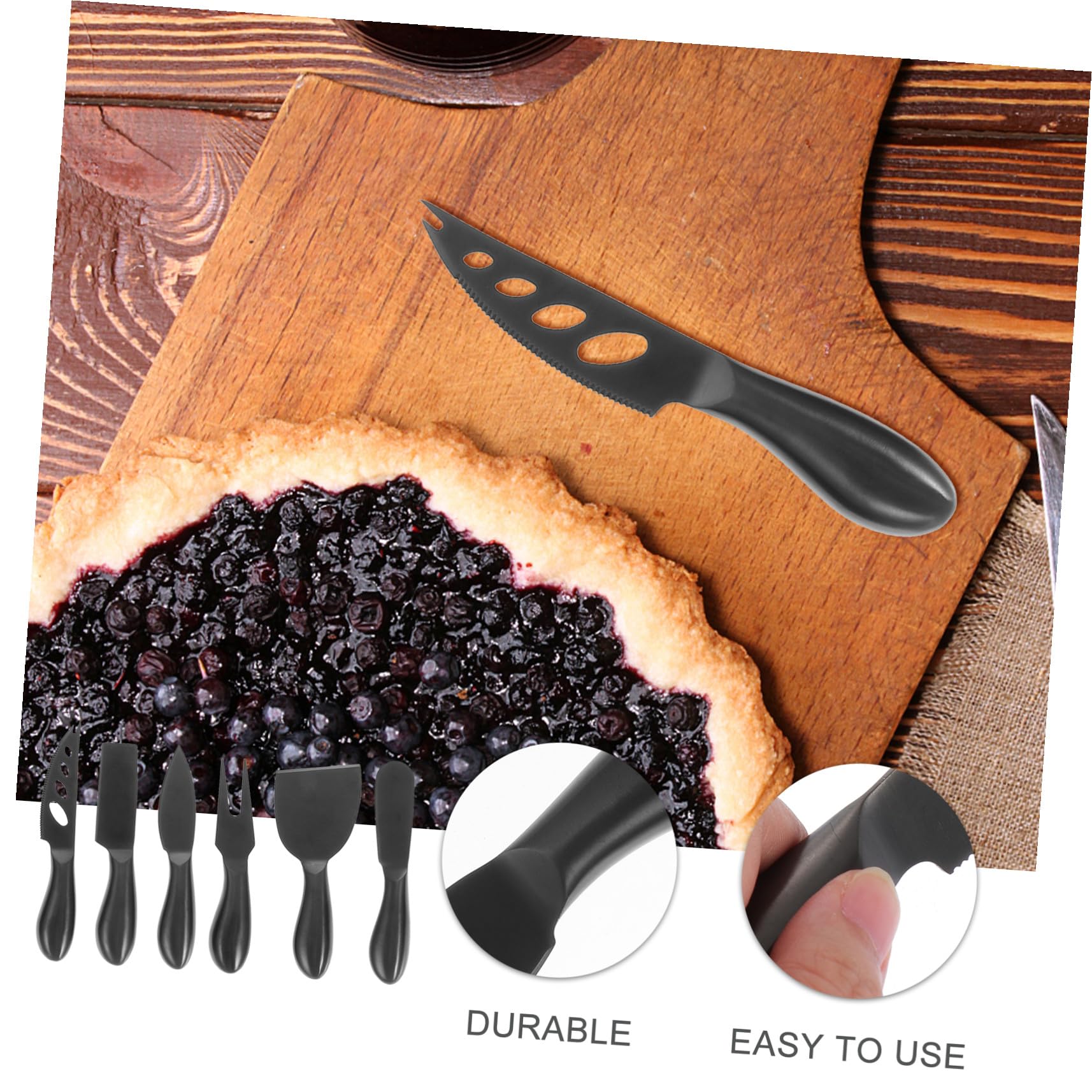 6 Stück Teiliges Edelstahl Käsemesser mit Ergonomischen Griffen Vielseitige Käseschneider für Haushalt und Gastronomie Rostfrei Leicht zu Reinigen und Sicher Handhabung