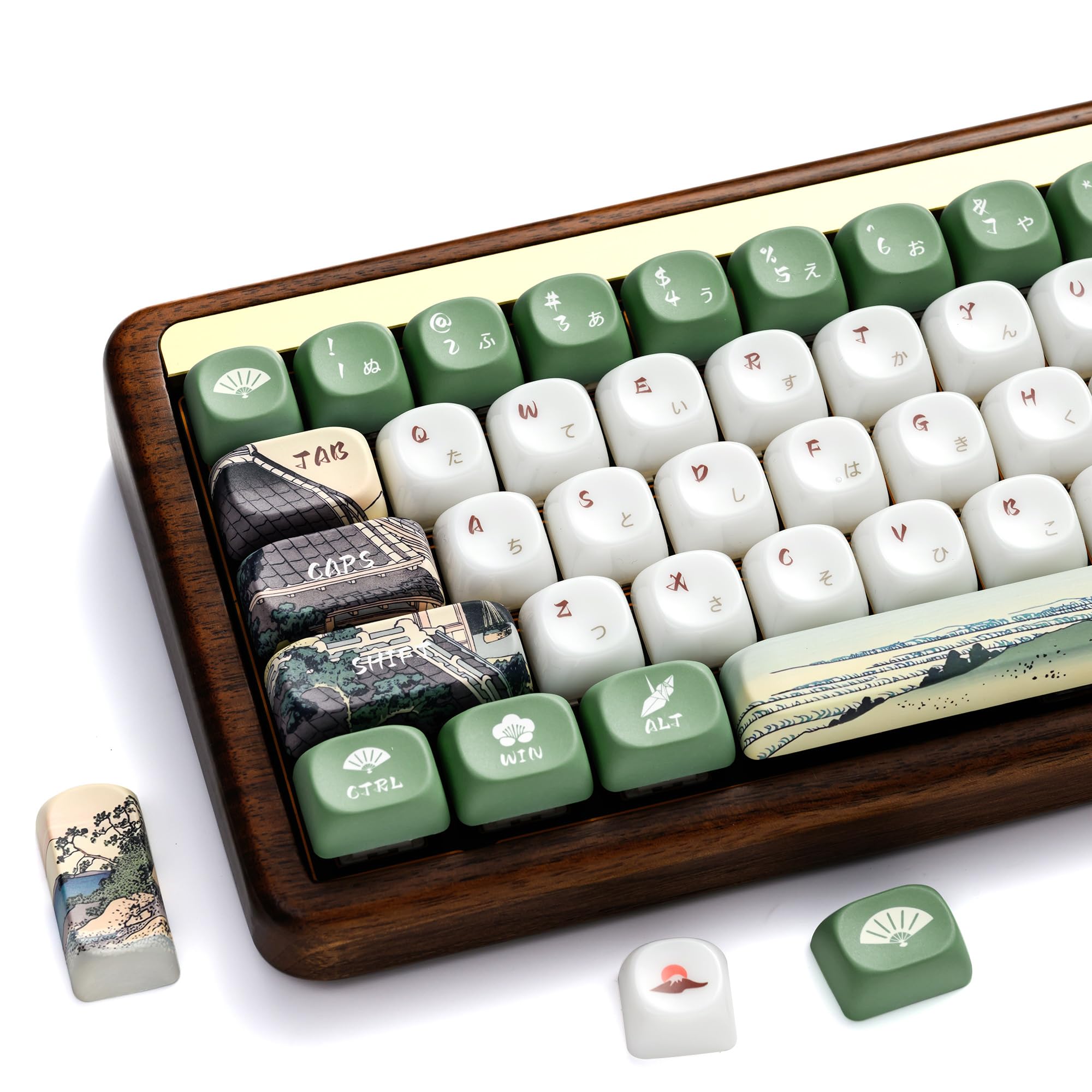 Amazon.com: OHY XVX MOA Profile Keycaps Set, Japanese Mount Fuji
