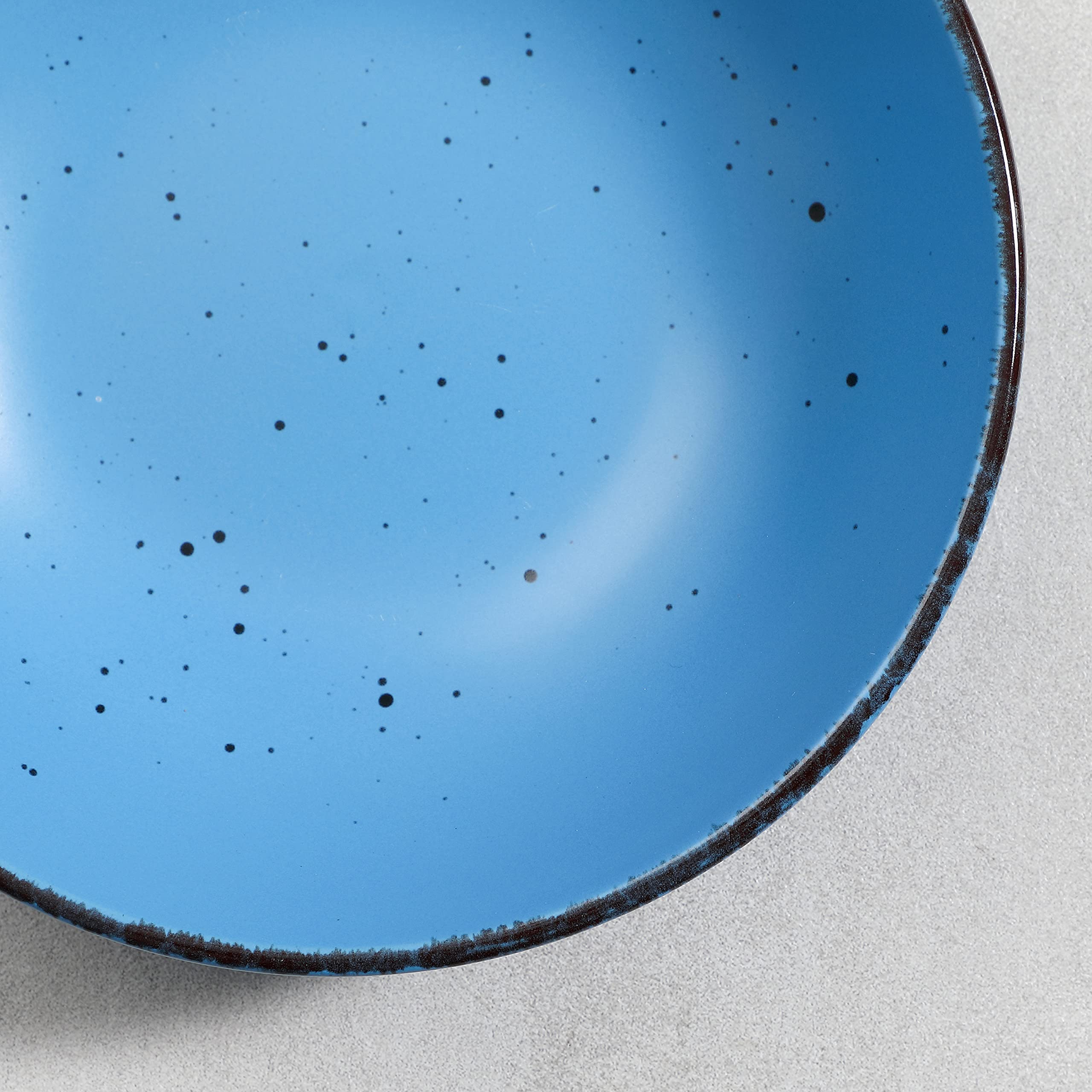 vancasso, Série Moda, Assiette Creuse en Céramique, Assiette à Soupe Saladier - 4 Pièces