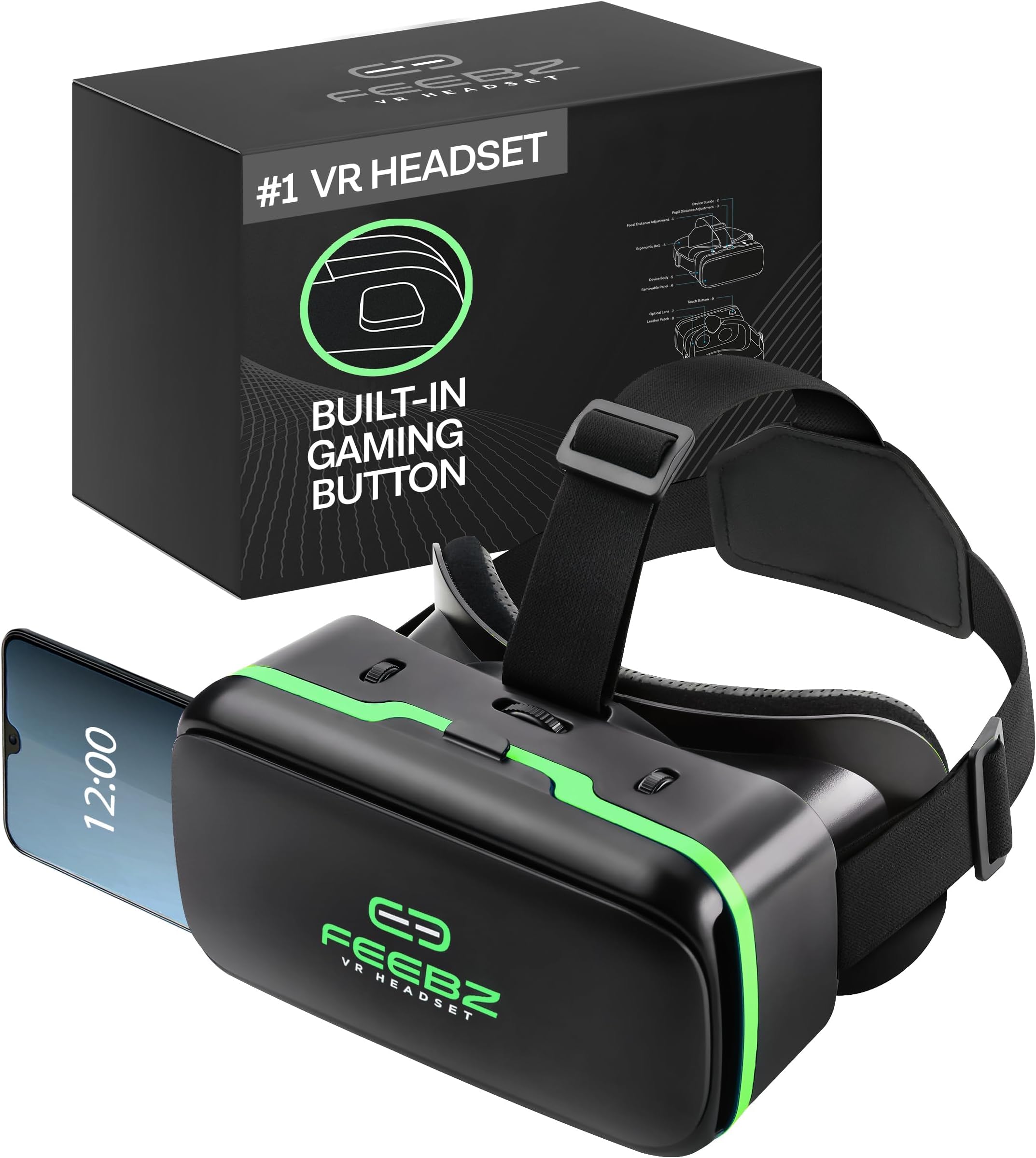 Feebz Video Glasses for Phones