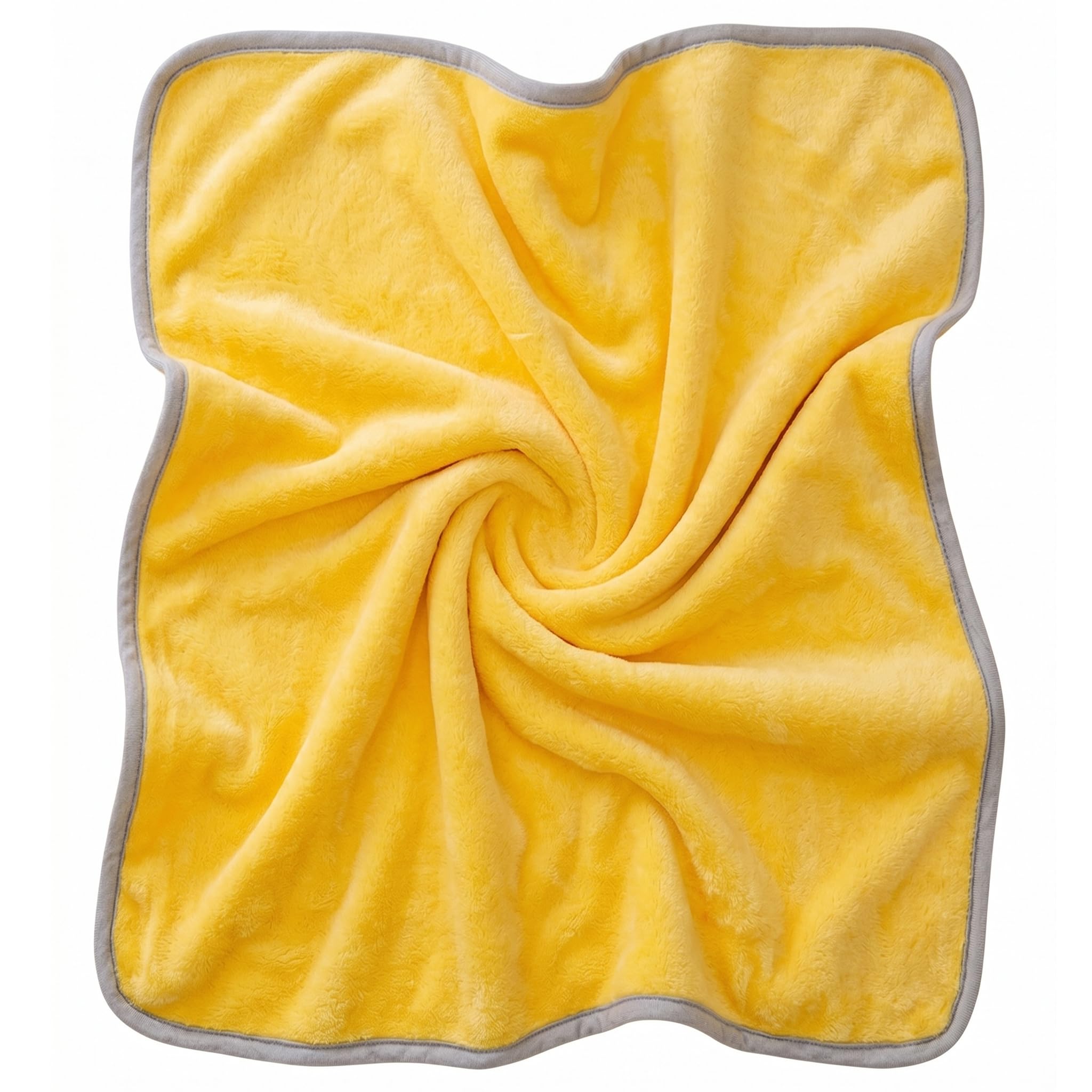 Ameble Calming Yellow Dog Blanket Double-layer Warm Soft Pet Mat for Cats & Dogs, Macaron, Emotional Support Blanket, Anxiety Relief, 23.62x15.75 Inch