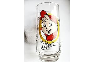 Vintage 1985 Alvin and The Chipmunks™ Plush with Glass Tumbler