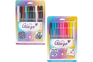 SAKURA Glaze 3D Ink Pen - Assorted Colored Ink - 10 Pack 38369 & 38370