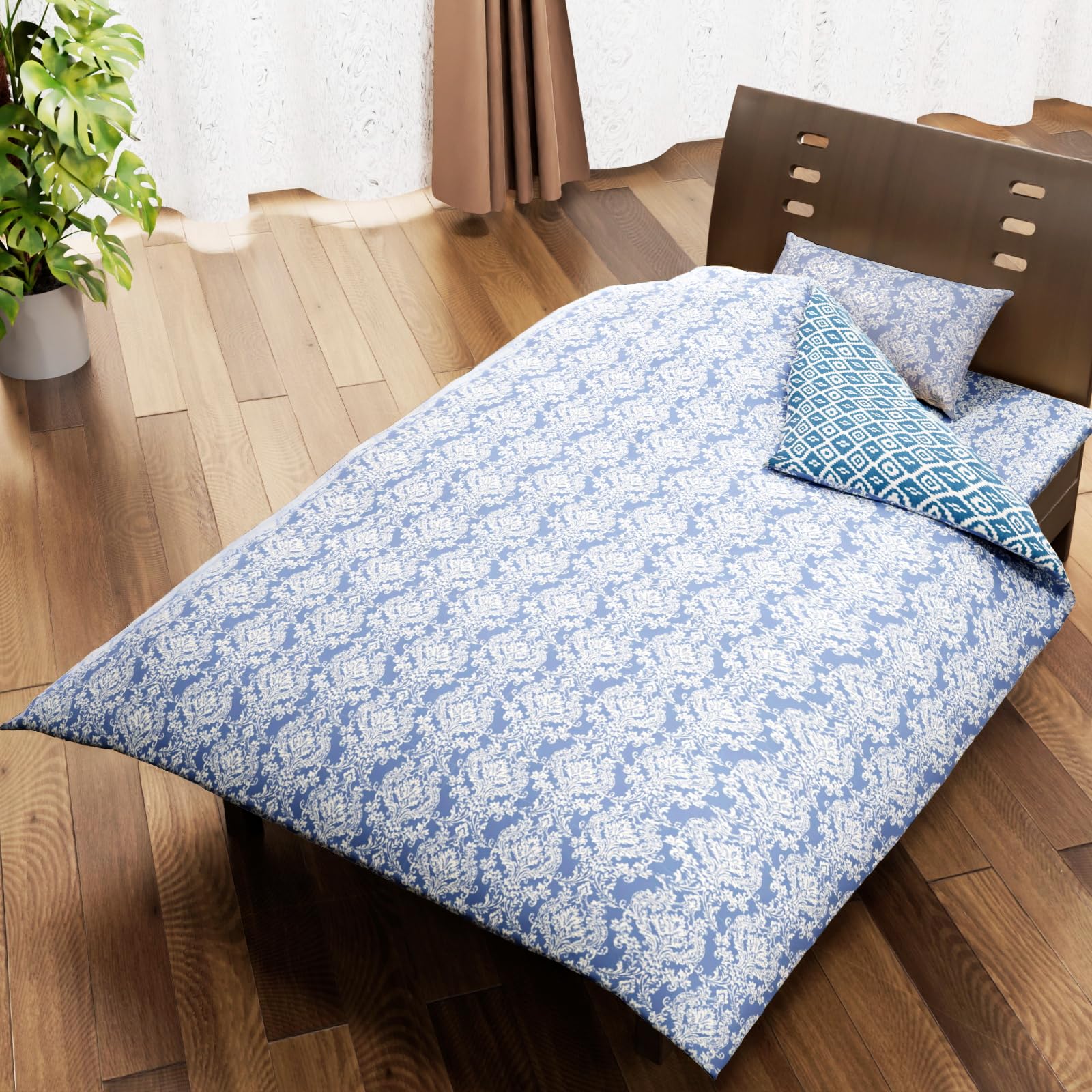 掛け布団 150 x 210 cm 模様入り Amazon｜掛け布団カバー シングル 150×210cm 【2つのデザインが