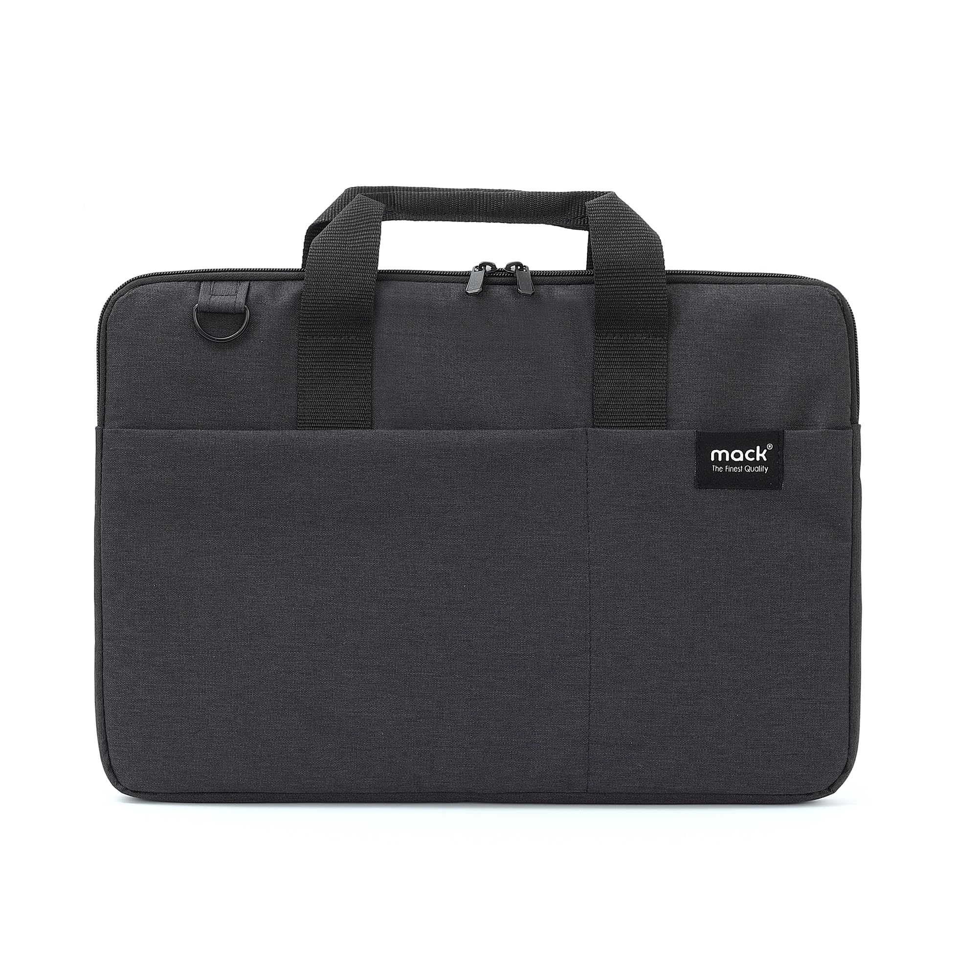 MACK Cityfit MCC-703 Laptop Çantası, Erkekler ve Kadınlar için Profesyonel Bilgisayar Çantası, 15.6 inç Notebook Çantası, Evrak Çantası, Siyah