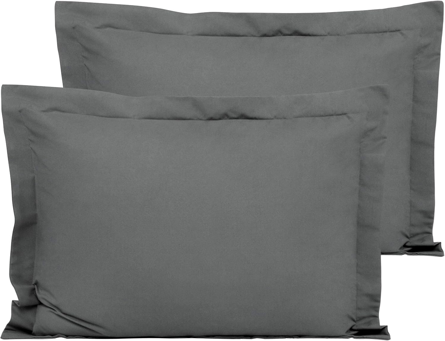 Pillow Shams! 650-Thread-Count 2-Pieces Egyptian Cotton Luxury Pillow Shams Emperor Size 20" x 42"(Inches) Sage Green Solid