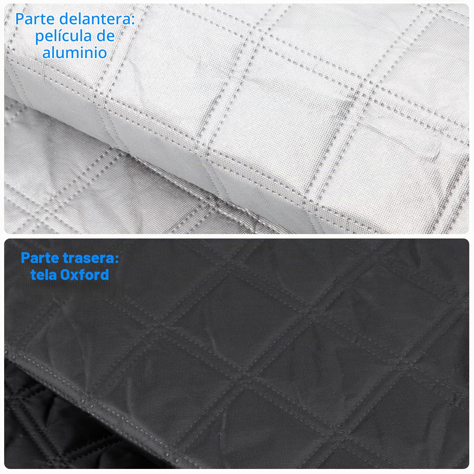 CICMOD Protector de Parabrisas para FIAT Ducato Térmica Exterior | Cubre Parabrisas Protección Solar Funda Parabrisa Delantero para Coche