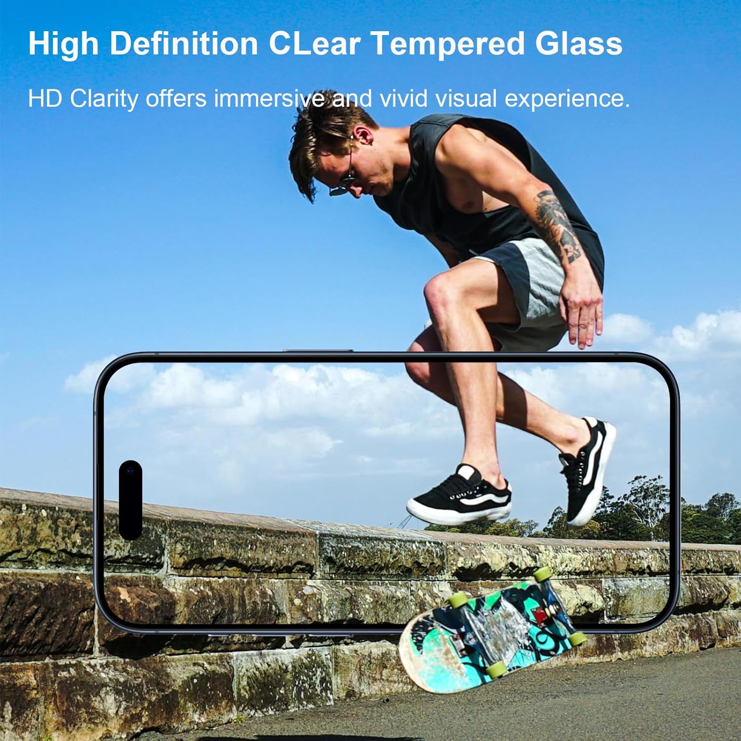 Bocasal A Multi Slots Crossbody Wallet Case for iPhone 13 + 3 Pcs Tempered Glass Screen Protector for iPhone 13/14/13 Pro