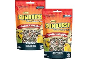 Higgins Sunburst Fruits and Veggies Gourmet Treats for Small Birds 2-Pack