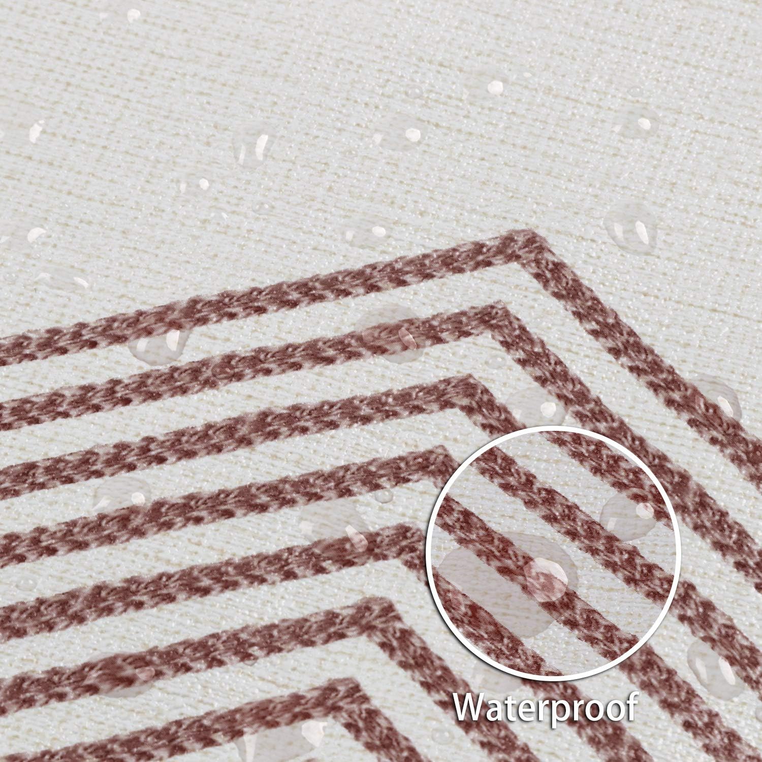 LEEVAN Vinyl Tablecloth Wipeable PVC Heavy Duty Dinning Table Cover Rectangular Water Resistant,Oil-Proof, Spill-Proof for Kitchen Party Indoor or Outdoor Use, 54x78 inch, Geometric Patterns