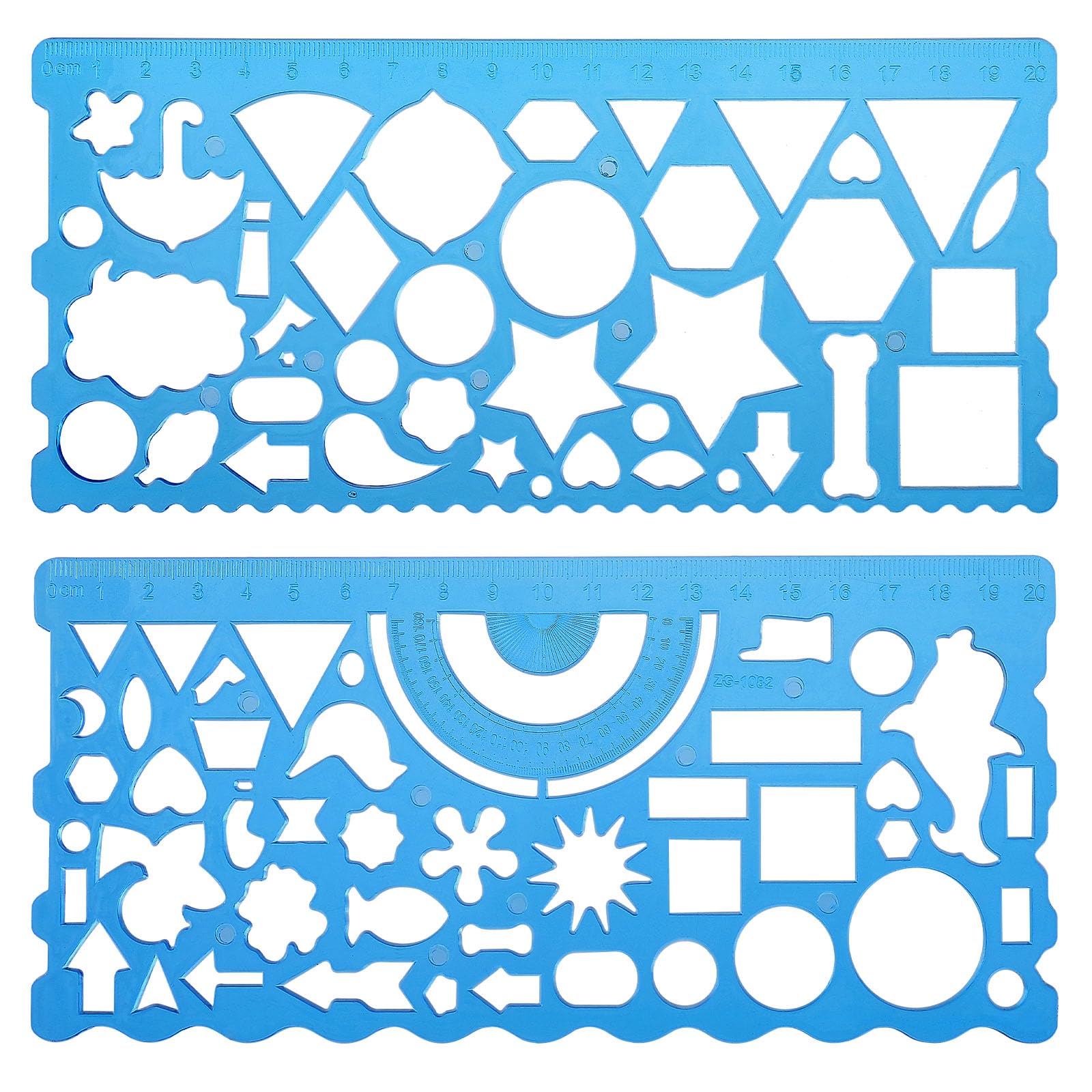 Righello circolare,Stencil di disegno per la casa di forma rotonda | Righello di geometria acrilica, strumenti di disegno tracciante circolare per scuola, ufficio, casseforme per edifici, disegni