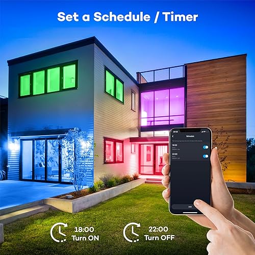 Miniatura 6 de Lámpara de techo LED inteligente WiFi, lámpara de montaje empotrado RGB de 13 pulgadas con control remoto, compatible con Alexa Google Home, luz de