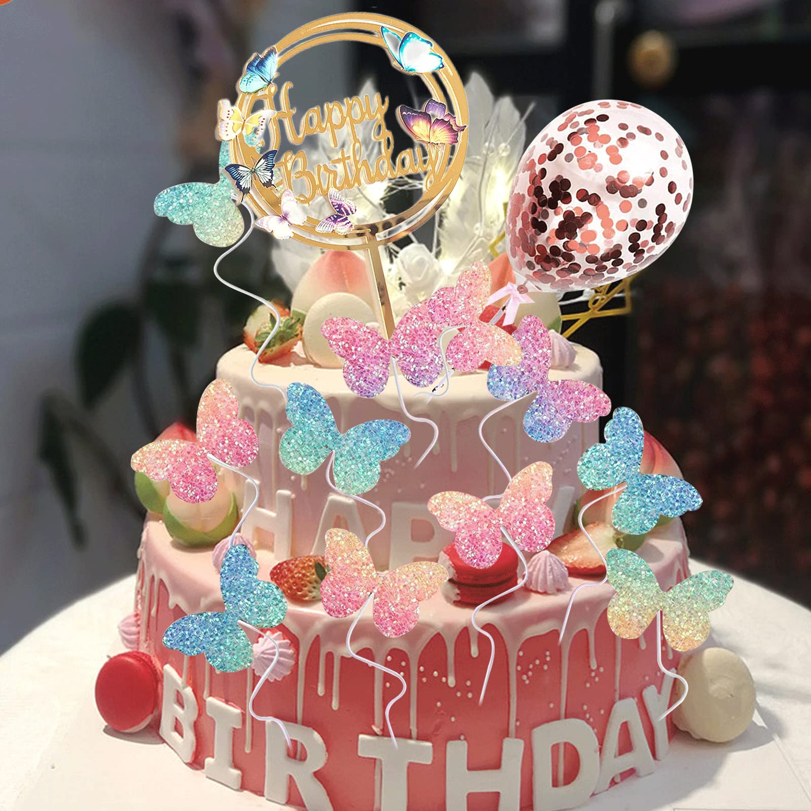 ケーキトッパー 誕生日 お弁当 飾り Amazon.co.jp: ケーキトッパー 誕生日 ケーキ飾り 17本セット Happy