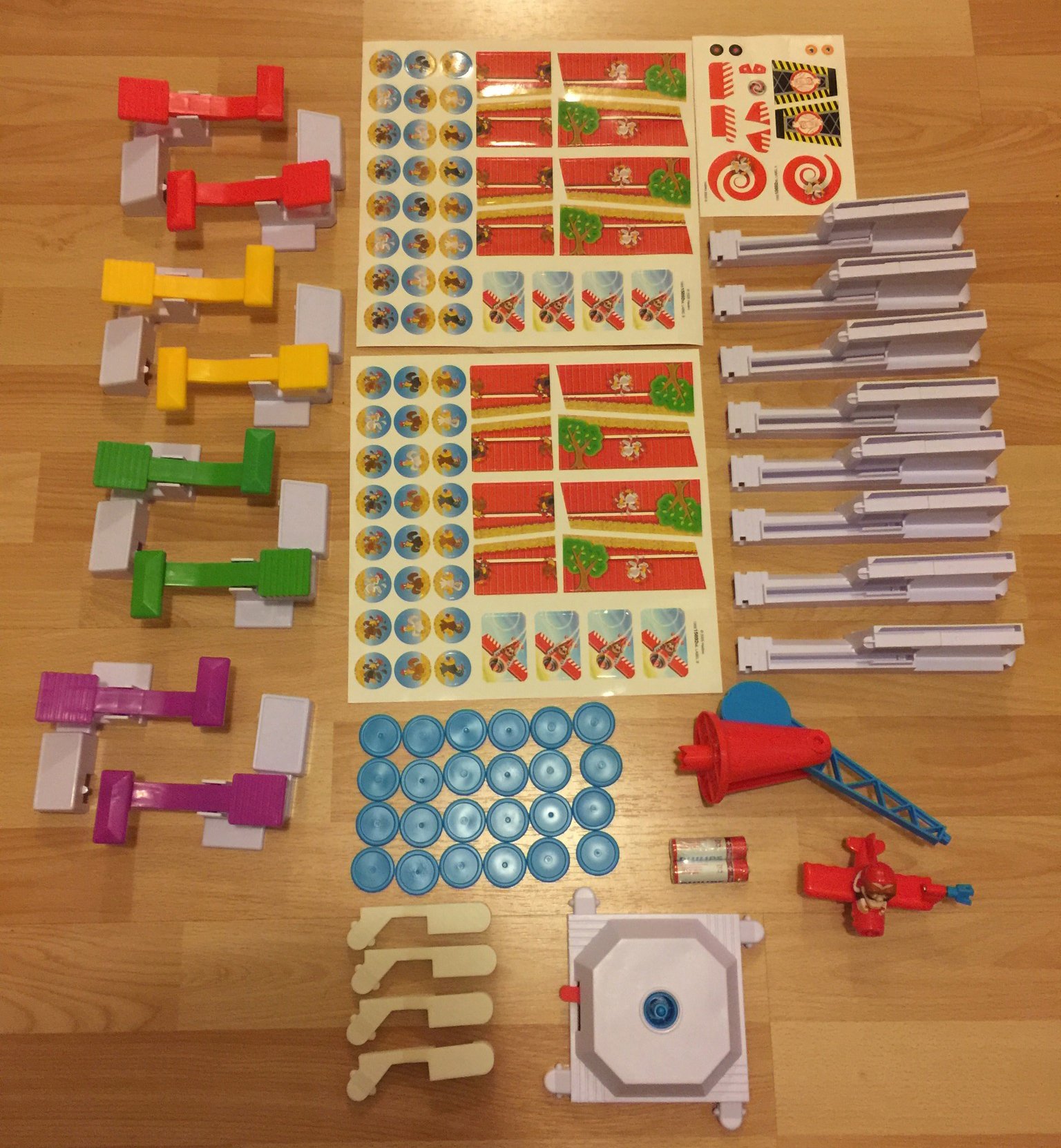 Tapes4you Kit d'extension double plan pour Looping Louie avec 2 avions Tuning Edition 2021 (rouge
