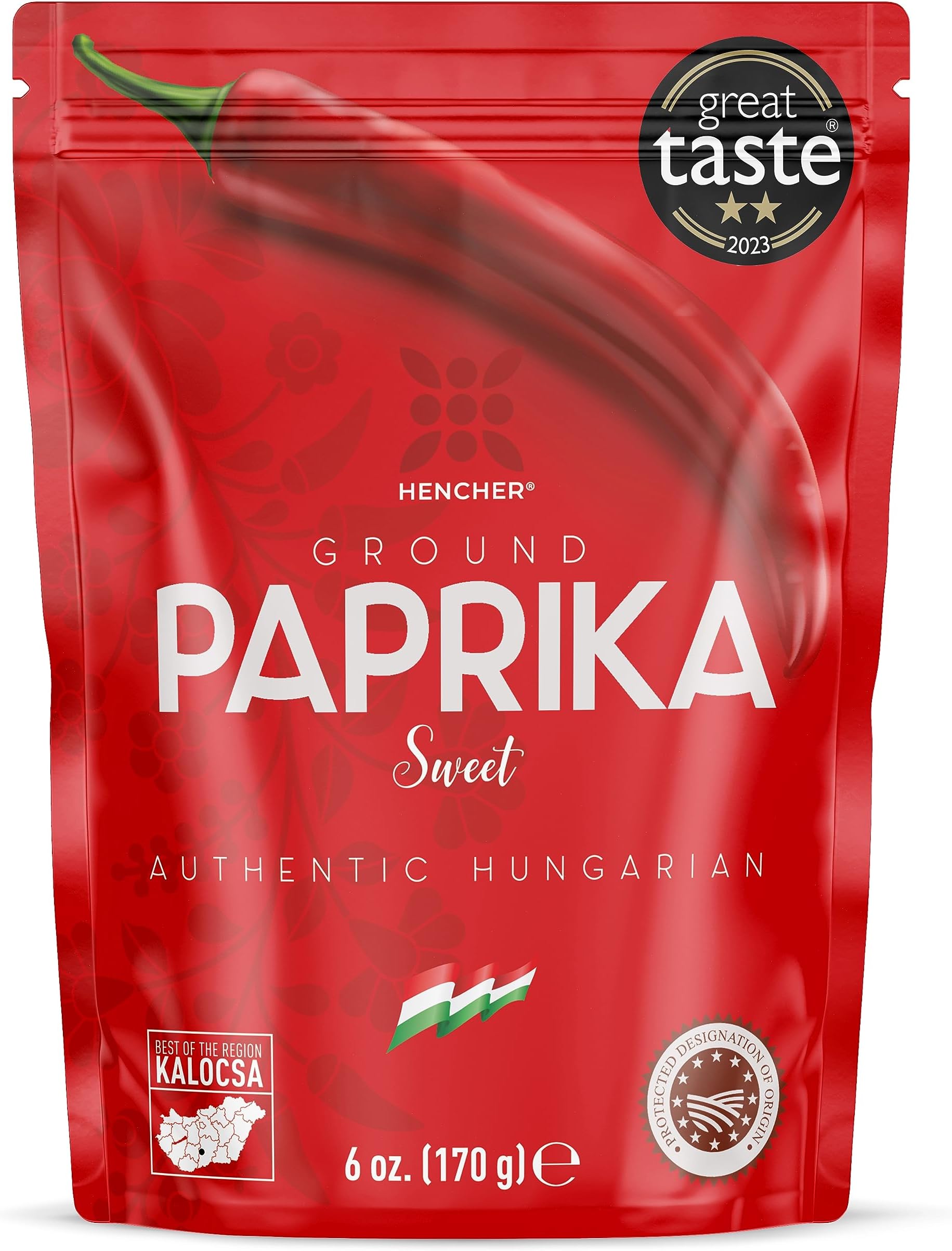 Artisan SWEET Hungarian Paprika Powder (170g) Winner of 2023 Great Taste Awards, Non-GMO, Imported from Hungary, Amazing Color, Unrivalled Flavor