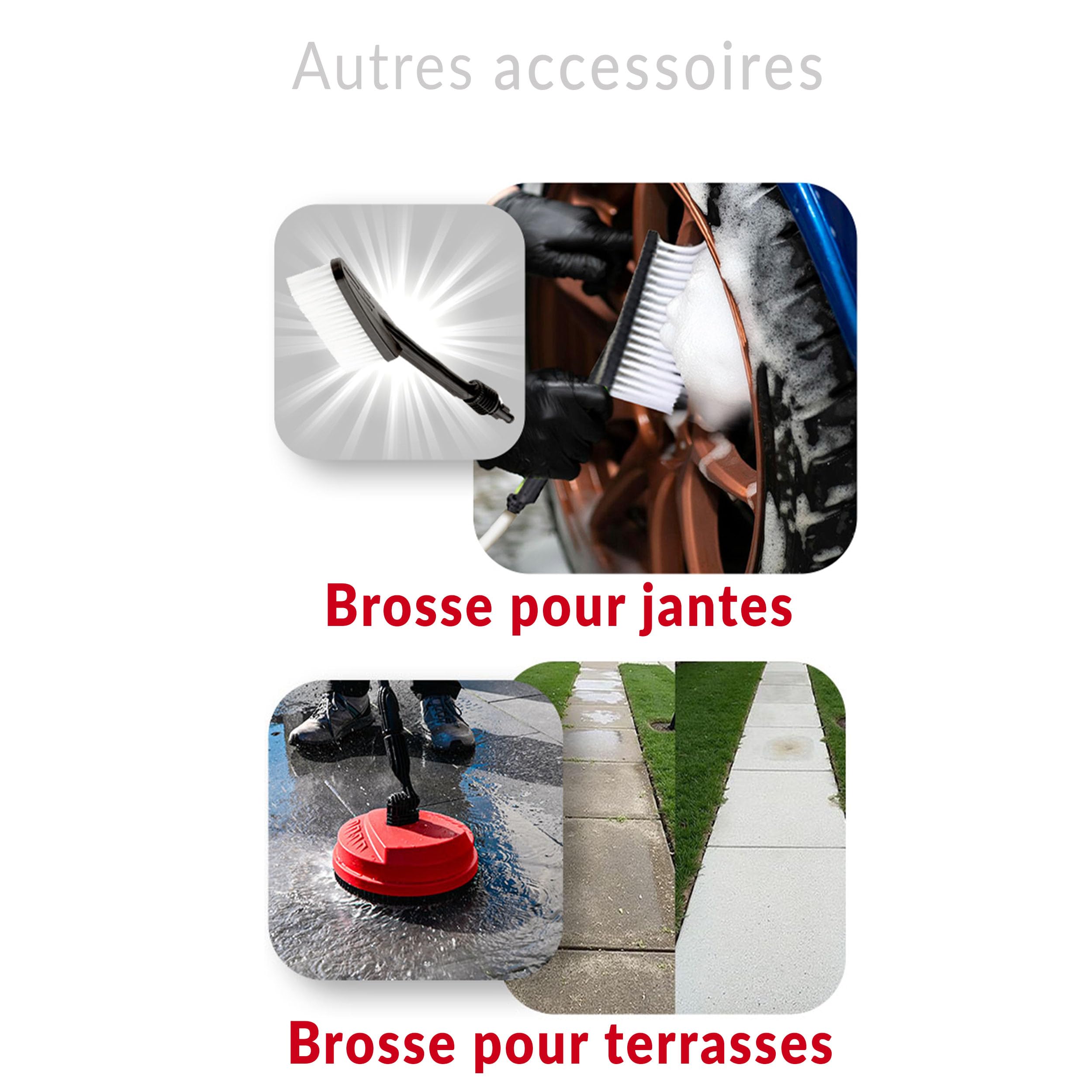 LEHMANN Nettoyeur Haute Pression Jukon, 1600W, Max. 200 Bar, Débit 480 l/h, Tuyau 5m, Pompe Aluminium, Filtre à Eau, Kit D'accessoires - Buse Turbo, Canon à Mousse, Brosse pour Terrasse et Voiture