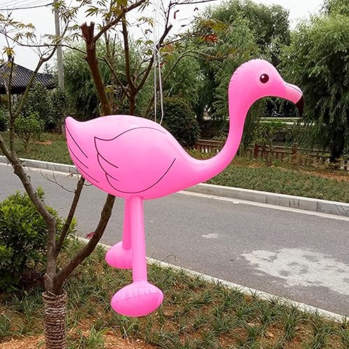 Miniatura 7 de 4 piezas inflables de flamenco rosa, pájaros inflables, decoraciones de flamencos para cumpleaños, boda, baby shower, hawaiano, hawaiano, Luau,