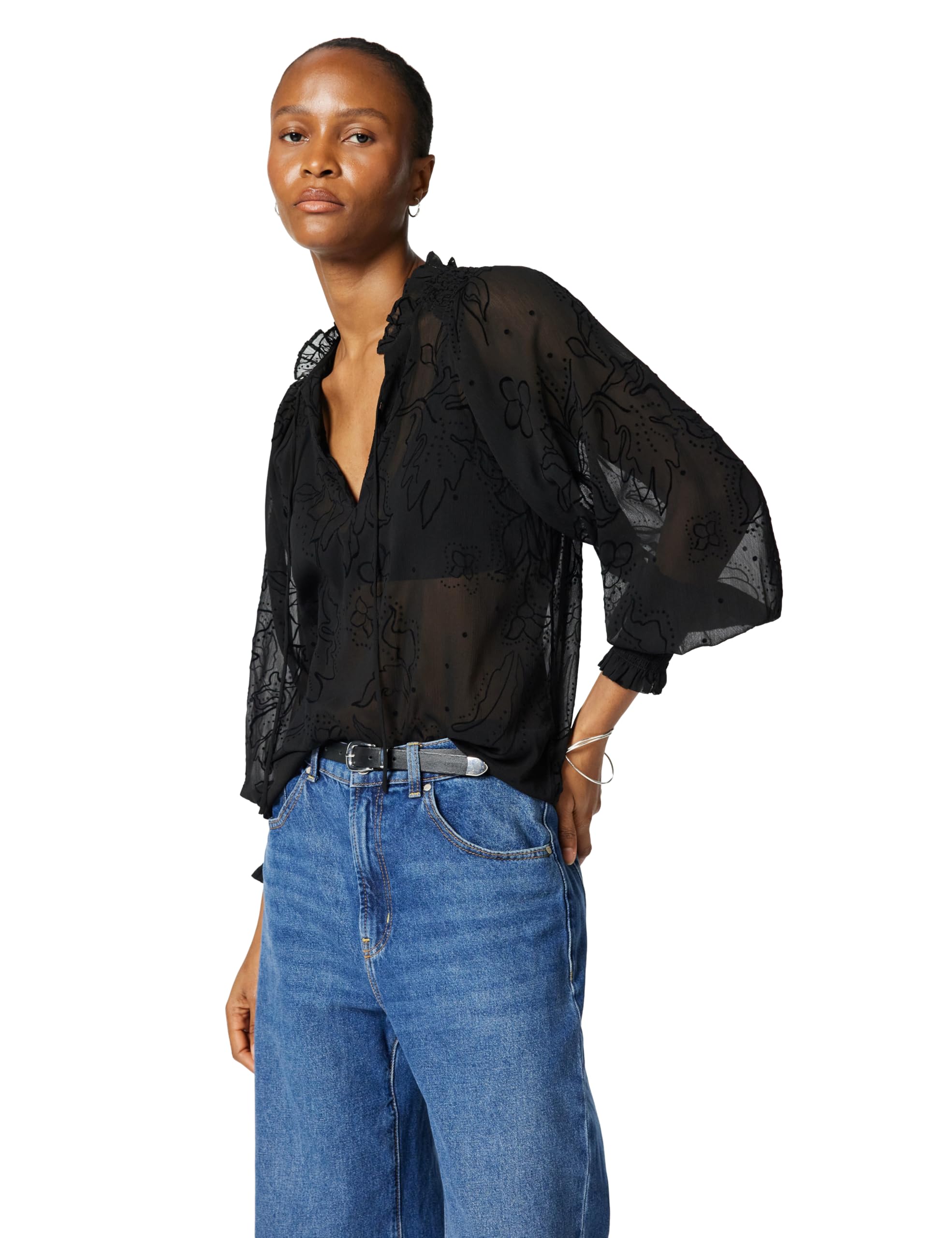 Desigual BLUS_Floki, 2000 Black, M