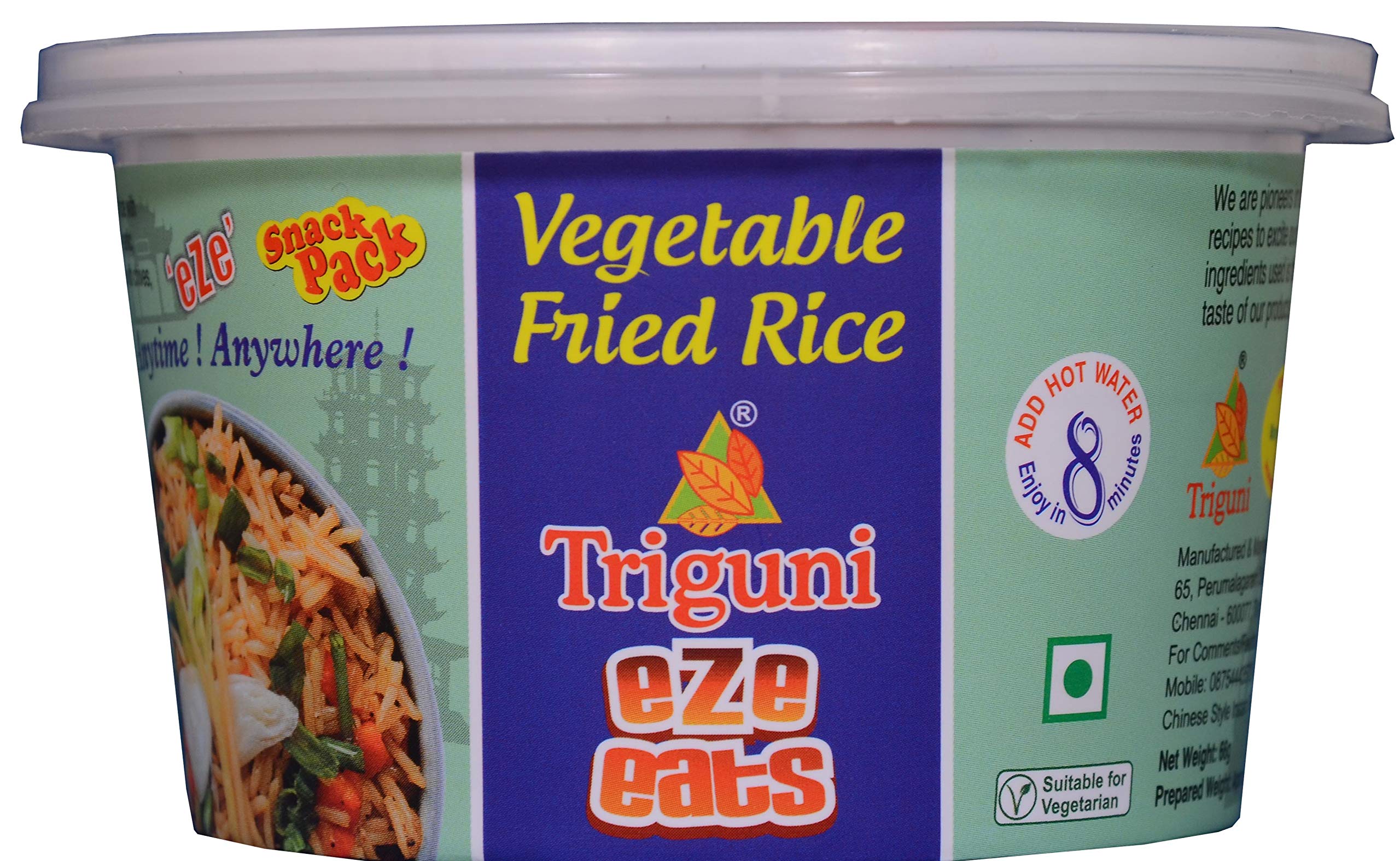 Triguni Eze Eats Vegetable Fried Rice Economy Pack Net wt 90g Prep Wt 250g (Pack of 2) (B07KN4HS9J) Amazon Price History, Amazon Price Tracker