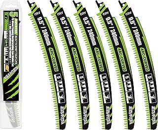 9.5-Inch Arc Curved Reciprocating Saw Blades Set with Storage Box