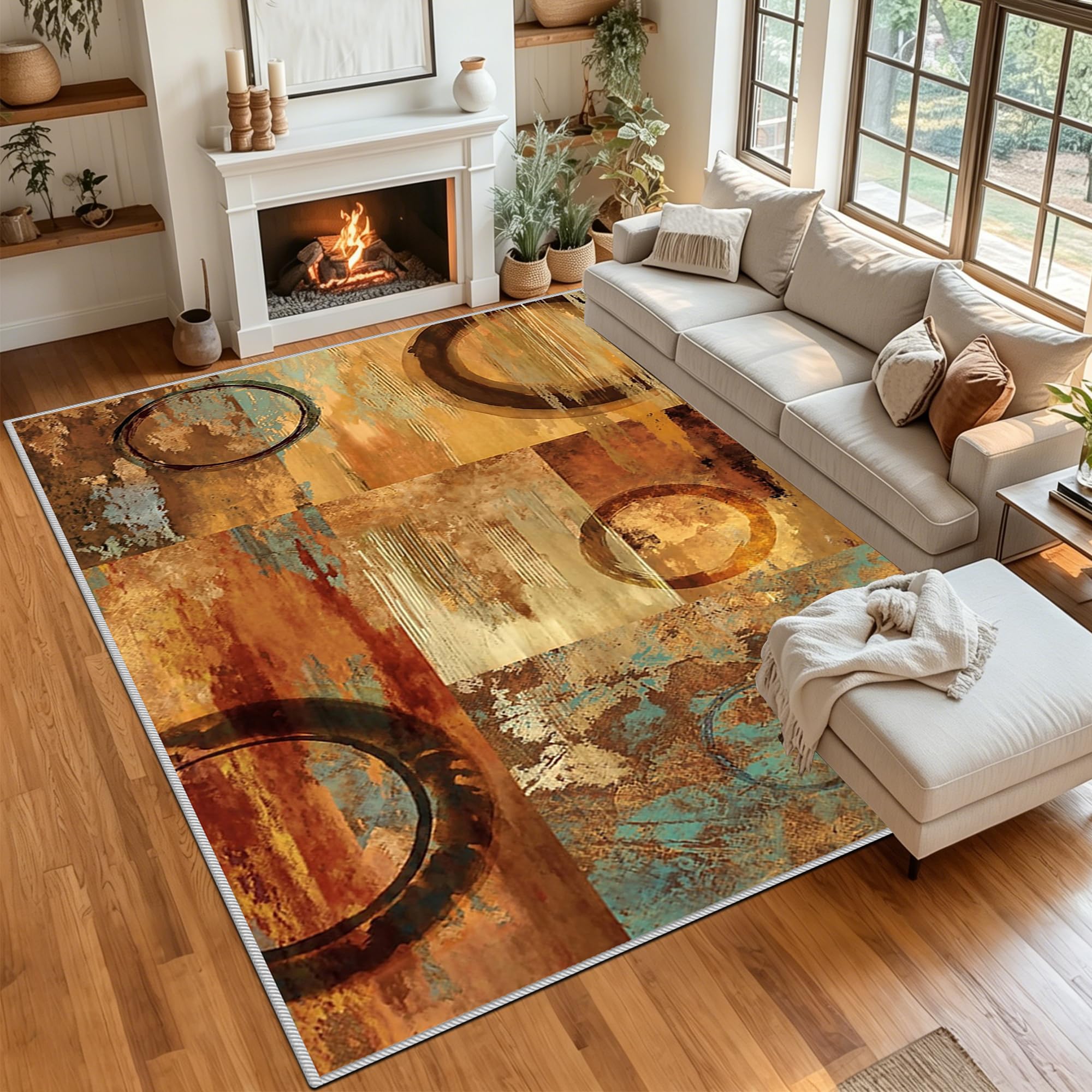 Duży antypoślizgowy dywanik do sypialni Można prać w pralce Wewnętrzny dywanik do salonu na korytarz pralnia jadalnia biuro kuchnia 70 x 130 cm / 27,56 x 51,18 cala