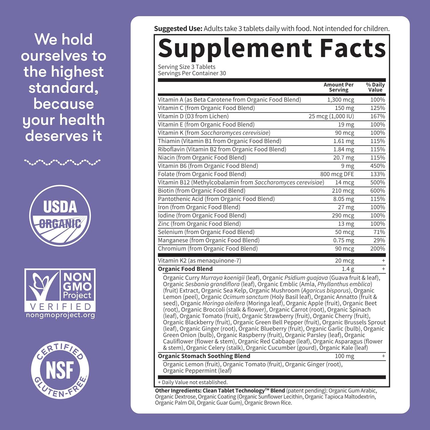 Garden of Life Organics, Prenatal Multi, 90 Vegan Tablets - Image 7