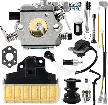Carburetor Compatible with Stihl MS210 MS230 MS250 021 023 025 with 1123 160 1650 Air Filter Ignition Coil Fuel Line Chainsaw Carb Replace Walbro WT286