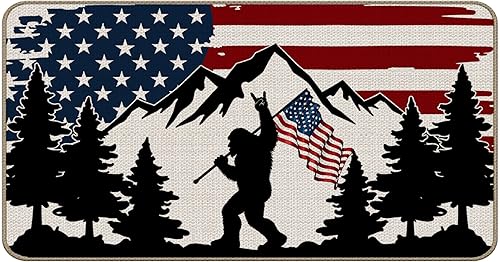 Miniatura 126 de Tapete divertido para puerta de campamento de 17 x 30 pulgadas, regalos de campamento para mujeres, alfombras de cámper para interior, alfombra