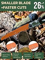 Vista 2 de LAGOM Sierra plegable de campamento para cortar ramas, hoja recta de 8.2" Acero SK5, mango ergonómico, uso con una mano, bloqueo seguro
