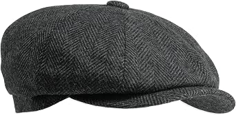 Gamble & Gunn Herringbone Button Top Cap