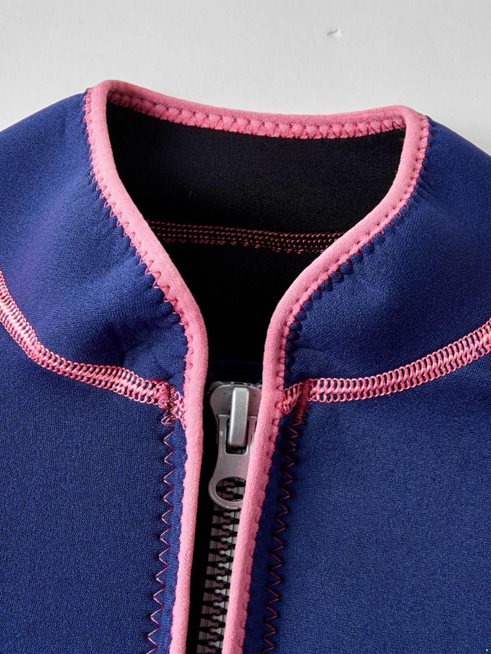Traje de neopreno de 2 mm para mujer, chaqueta térmica de manga larga para natación, snorkeling, buceo, surf top