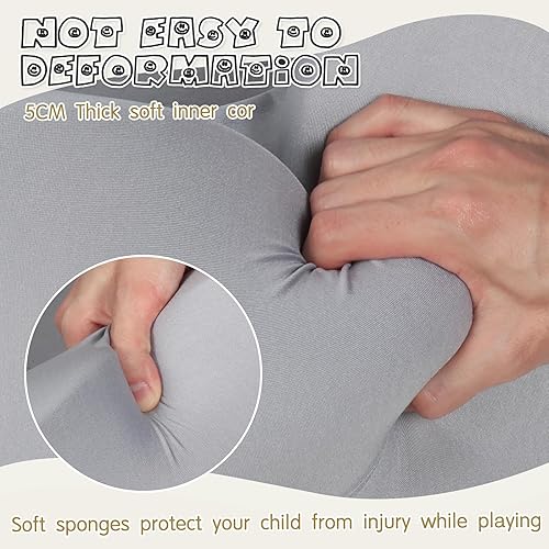 Miniatura 5 de Piscina de bolas de espuma para niños, pozo de bolas suave para niños, piscina de bolas para niños, juguetes de regalo ideal para niños, 47 pulgadas