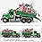 Dwi Dowellin Toy Truck Transport Cars Carrier with Dinosaur for Kids Toddlers,Birthday Gifts for Boy Toddler Child 3 4 5 6 Years Old